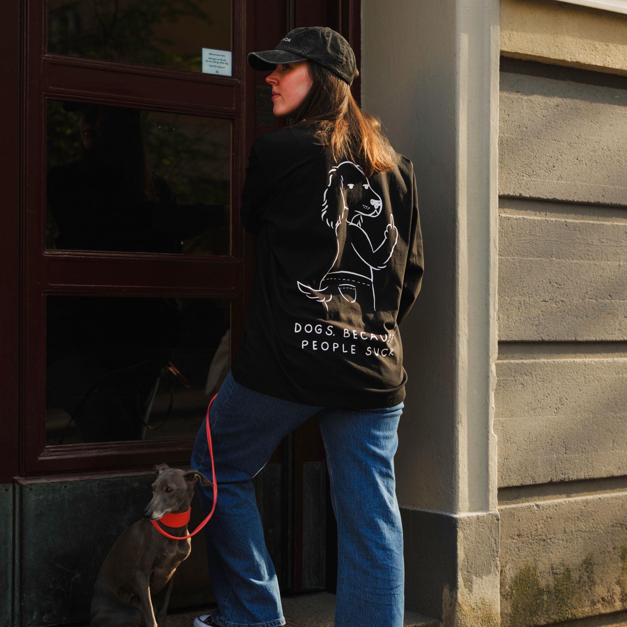 Black Long Sleeve - Dogs. Because People Suck