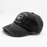 Sort denimkasket - logo "Anti-Social Cat Owner" 