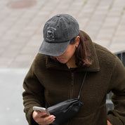 Black Denim Cap - Logo "Anti-Social Dog Owner"