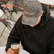 Sort Denim Kasket - Barks & Beer Make All Problems Disappear 