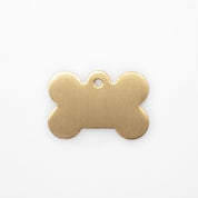 Engraved Dog Tag - Brass Bone