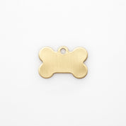 Engraved Dog Tag - Brass Bone