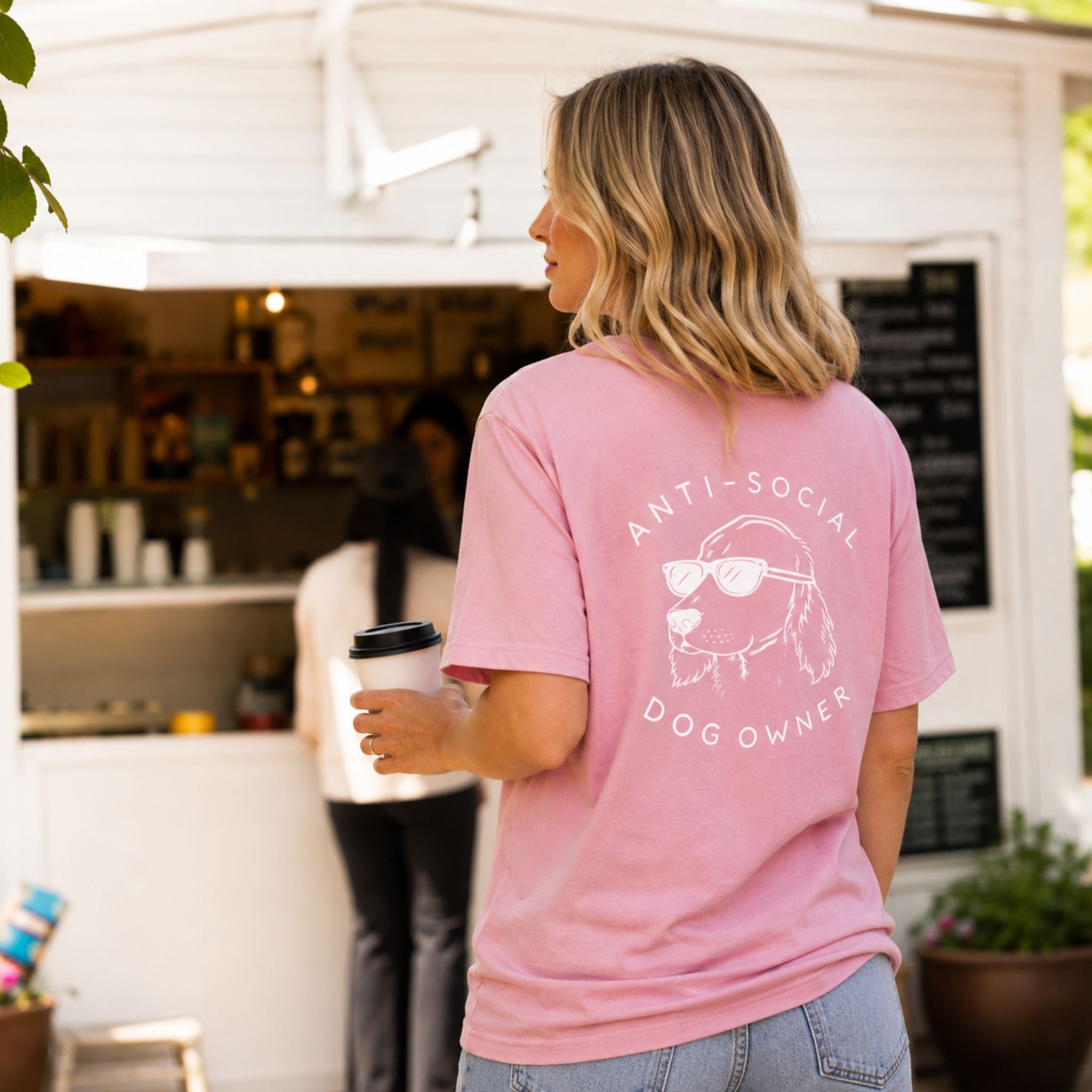 Pink T-shirt - Anti-Social Dog Owner