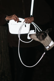 Reflekterende Sølv Hundeluftertaske - Crossbody 